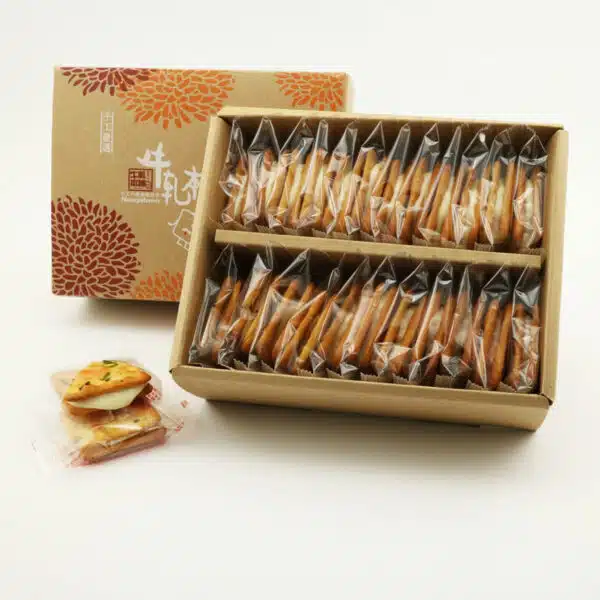 牛軋本舖經典禮盒(含紙袋)-綜合24片裝(原味12/蔓越莓4/花生4/咖啡4)：圖片 3